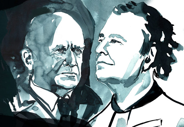 Illustration av Sibelius och Sakari Oramo.