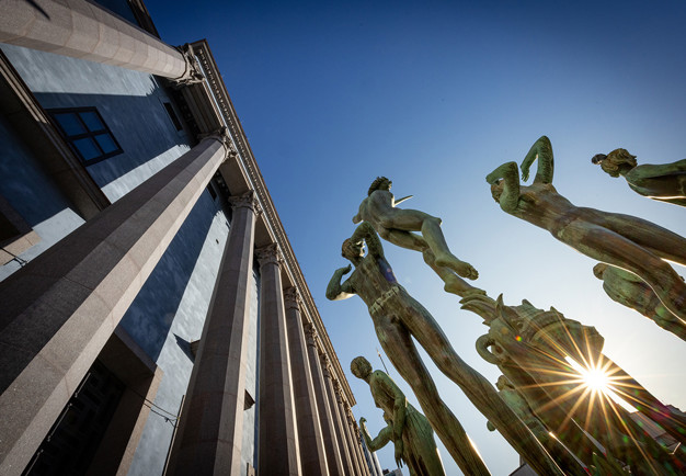 Orfeusstatyn. Fotografi.