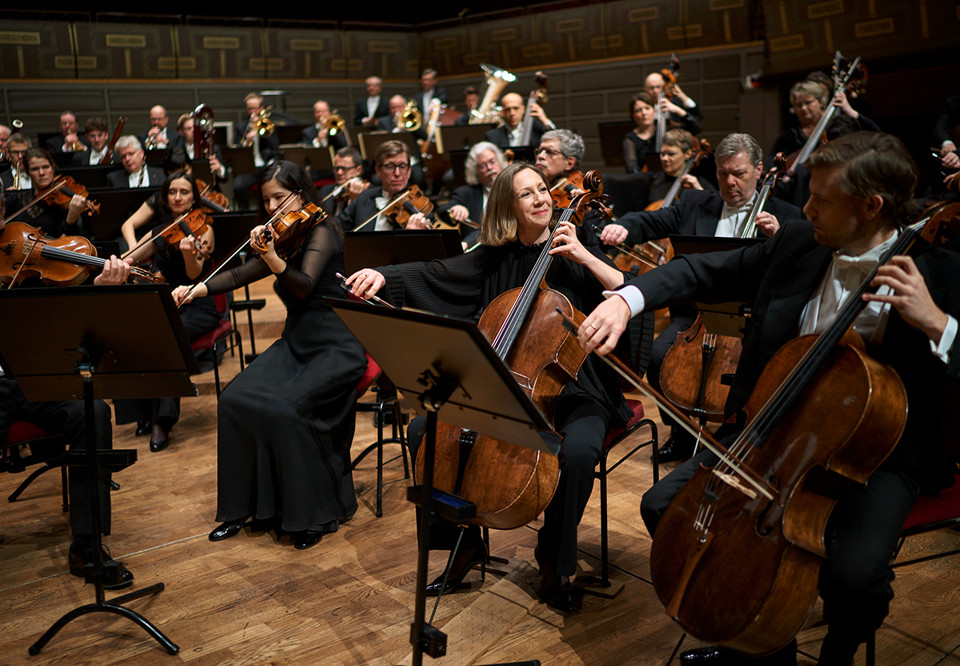 Musicans playing cello
