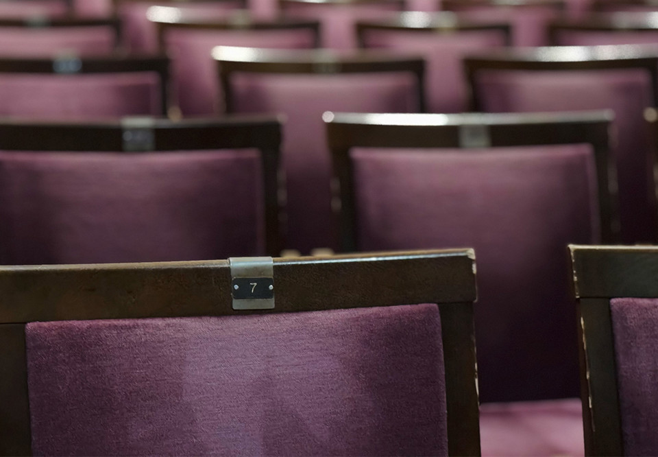 Stol från Grünewaldsalen. Fotografi.