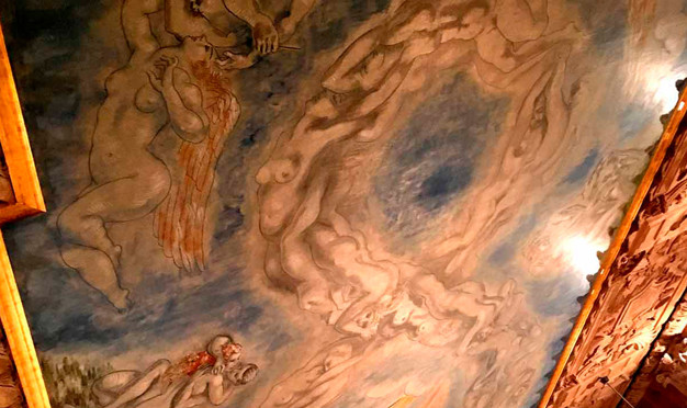 Taket i Grünewaldsalen. Fotografi.