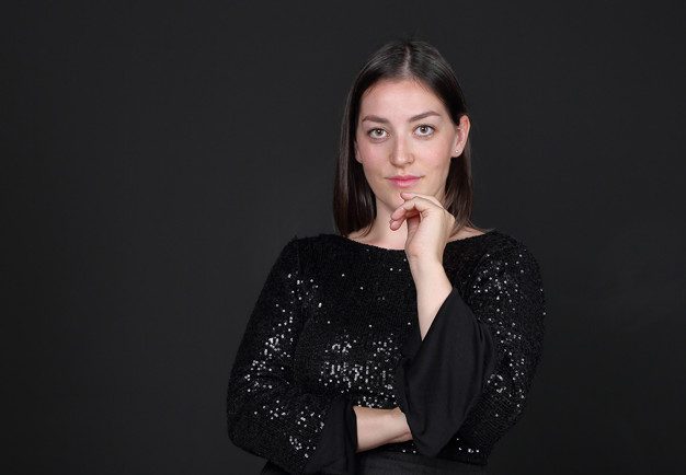 Närbild på kvinna. Fotografi