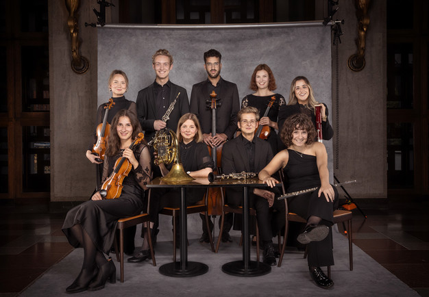 Glada musiker. Fotografi